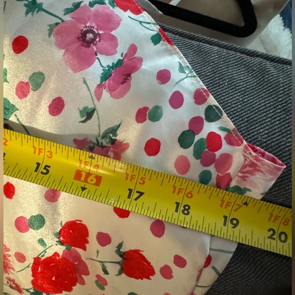 Delicates Vintage Floral Slip Dress Large Chemise Red Pink Cottagecore EUC Soft - Picture 8 of 12